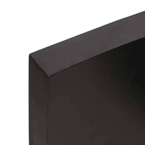 Stolna ploča tamnosmeđa 180x60x(2-6) cm obrađena hrastovina Cijena