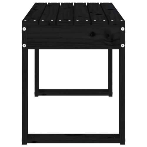 Vrtna klupa crna 80 x 38 x 45 cm od masivne borovine - Crna boja bora 80 x 38 x 45 cm 1 Cijena