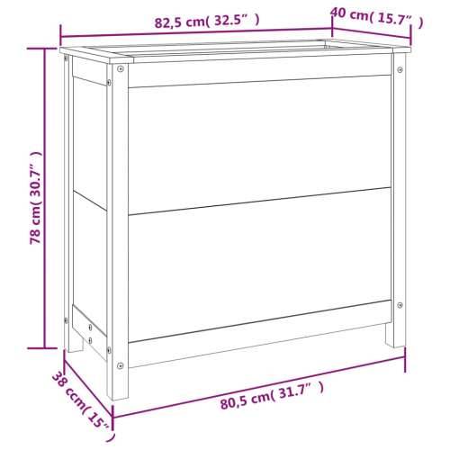 Vrtna sadilica 82,5 x 40 x 78 cm od masivne duglazije - Prirodni douglas 82.5 x 40 x 78 cm 1 Cijena