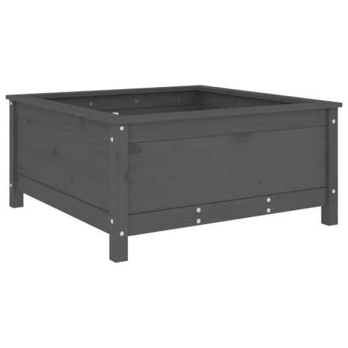 Vrtna sadilica siva 82,5 x 82,5 x 39 cm od masivne borovine - Siva boja bora 82.5 x 82.5 x 39 cm 1 Cijena
