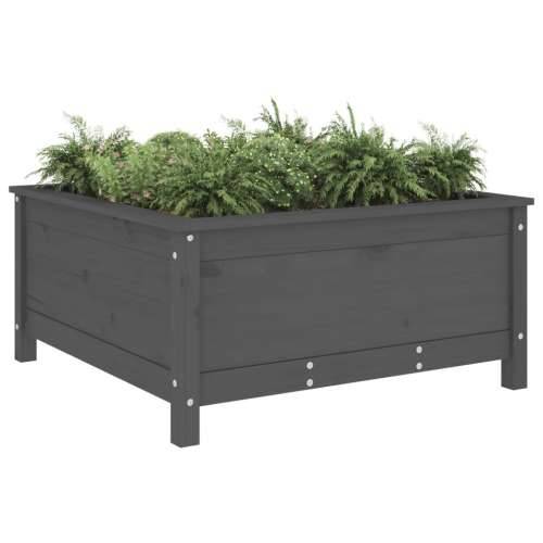 Vrtna sadilica siva 82,5 x 82,5 x 39 cm od masivne borovine - Siva boja bora 82.5 x 82.5 x 39 cm 1 Cijena