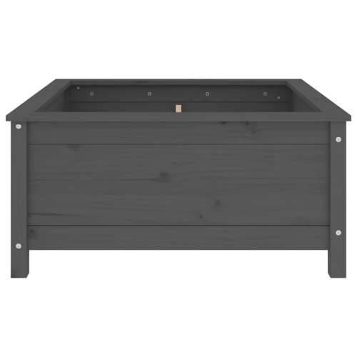 Vrtna sadilica siva 82,5 x 82,5 x 39 cm od masivne borovine - Siva boja bora 82.5 x 82.5 x 39 cm 1 Cijena