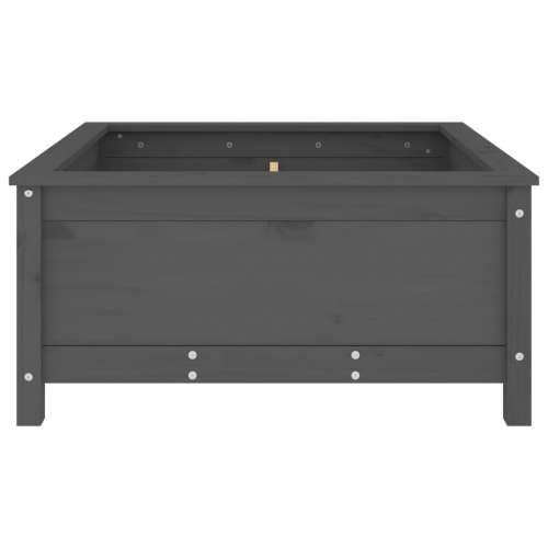 Vrtna sadilica siva 82,5 x 82,5 x 39 cm od masivne borovine - Siva boja bora 82.5 x 82.5 x 39 cm 1 Cijena