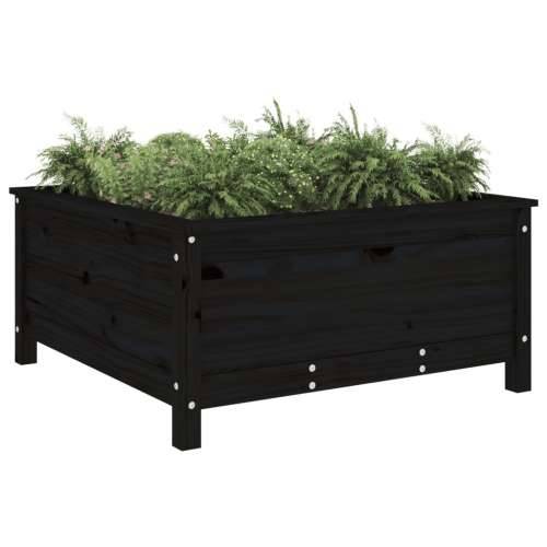 Vrtna sadilica crna 82,5 x 82,5 x 39 cm od masivne borovine - Crna boja bora 82.5 x 82.5 x 39 cm 1 Cijena