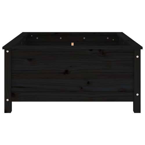 Vrtna sadilica crna 82,5 x 82,5 x 39 cm od masivne borovine - Crna boja bora 82.5 x 82.5 x 39 cm 1 Cijena
