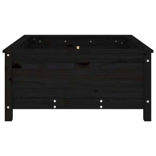 Vrtna sadilica crna 82,5 x 82,5 x 39 cm od masivne borovine - Crna boja bora 82.5 x 82.5 x 39 cm 1 Cijena