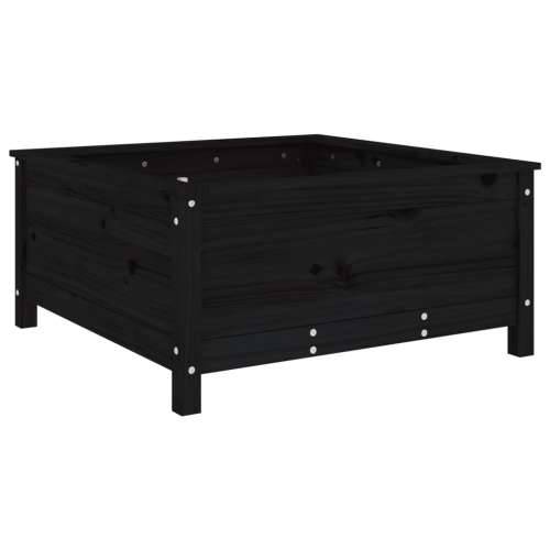 Vrtna sadilica crna 82,5 x 82,5 x 39 cm od masivne borovine - Crna boja bora 82.5 x 82.5 x 39 cm 1 Cijena