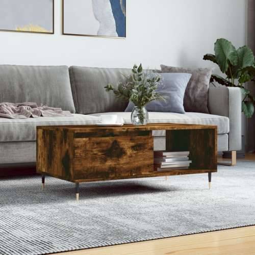 Stolić za kavu boja hrasta 90x50x36,5 cm konstruirano drvo - Dimljeni hrast 1 Cijena