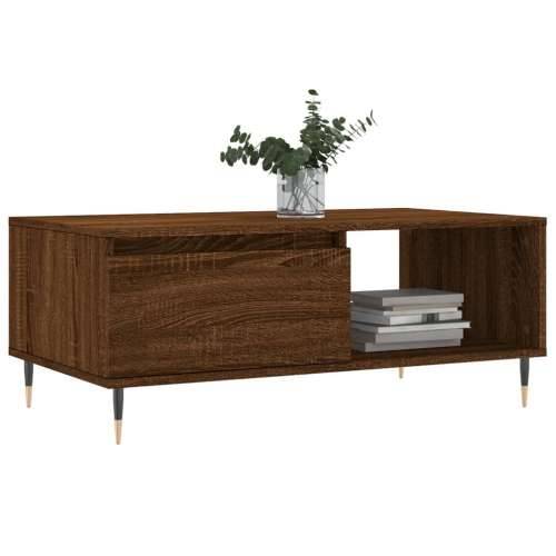 Stolić za kavu smeđa boja hrasta 90x50x36,5cm konstruirano drvo - Smeđi hrast 1 Cijena