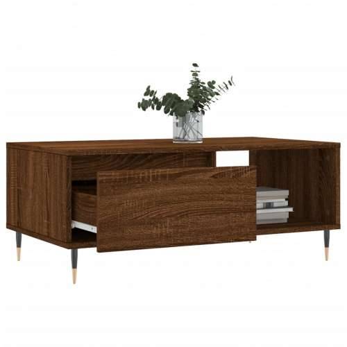 Stolić za kavu smeđa boja hrasta 90x50x36,5cm konstruirano drvo - Smeđi hrast 1 Cijena