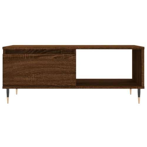 Stolić za kavu smeđa boja hrasta 90x50x36,5cm konstruirano drvo - Smeđi hrast 1 Cijena