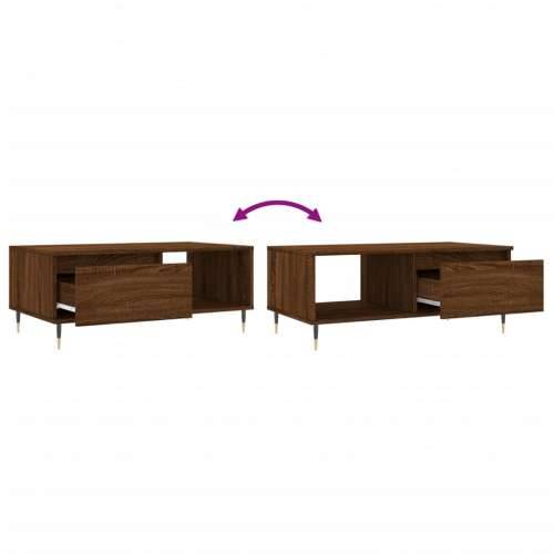 Stolić za kavu smeđa boja hrasta 90x50x36,5cm konstruirano drvo - Smeđi hrast 1 Cijena