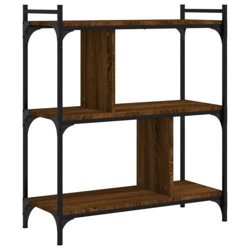 Regal za knjige s 3 razine smeđa boja hrasta 76x32x88 cm drveni Smeđi hrast 1 88 cm Cijena
