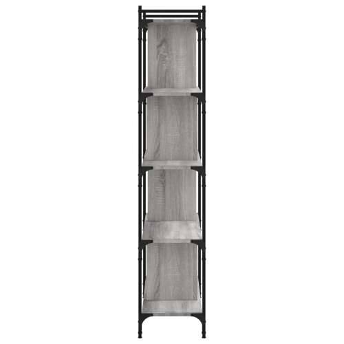 Regal za knjige s 5 razina siva boja hrasta 76x32x158 cm drveni - Sivi hrast sonoma 1 158 cm Cijena