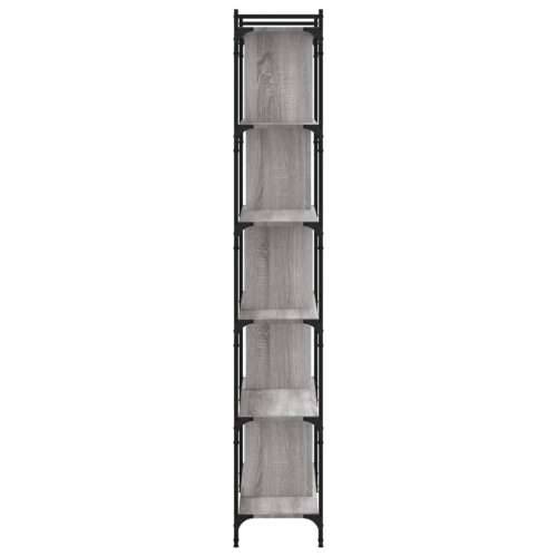 Regal za knjige 6 razina siva boja hrasta 76x32x192 cm drveni - Sivi hrast sonoma 1 192 cm Cijena