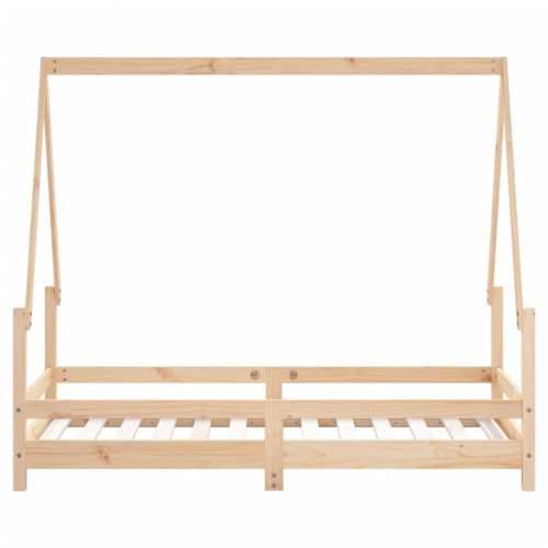 Okvir za dječji krevet 80 x 160 cm od masivne borovine - Prirodna 80 x 160 cm Cijena