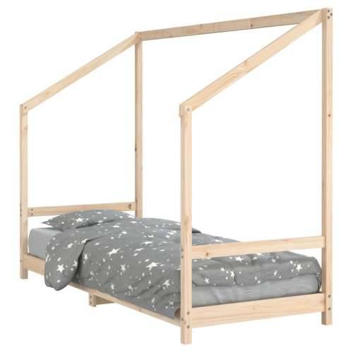 Okvir za dječji krevet 80 x 200 cm od masivne borovine - Prirodna 80 x 200 cm Cijena