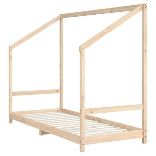 Okvir za dječji krevet 80 x 200 cm od masivne borovine - Prirodna 80 x 200 cm Cijena