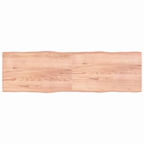Stolna ploča svjetlosmeđa 200x60x(2-6) cm obrađena hrastovina - Svjetlosmeđa 200 x 60 x 6 cm 1 Cijena
