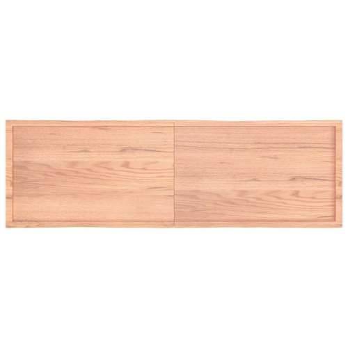 Stolna ploča svjetlosmeđa 200x60x(2-6) cm obrađena hrastovina - Svjetlosmeđa 200 x 60 x 6 cm 1 Cijena