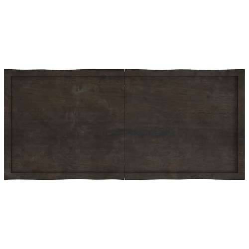 Stolna ploča tamnosmeđa 140x60x(2-6) cm obrađena hrastovina - Tamno smeđa 140 x 60 x 6 cm 1 Cijena