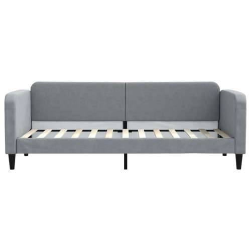 Dnevni krevet na razvlačenje svjetlosivi 80 x 200 cm od tkanine - Svjetlosiva 80 x 200 cm s krevetom na izvlačenje i ladicom Cijena