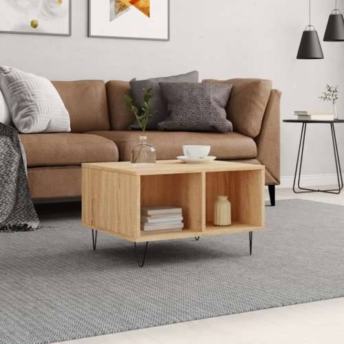 Stolić za kavu boja hrasta 60 x 50 x 36,5 cm konstruirano drvo - sonoma hrast 1 Cijena