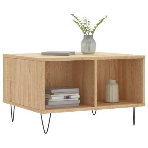 Stolić za kavu boja hrasta 60 x 50 x 36,5 cm konstruirano drvo - sonoma hrast 1 Cijena