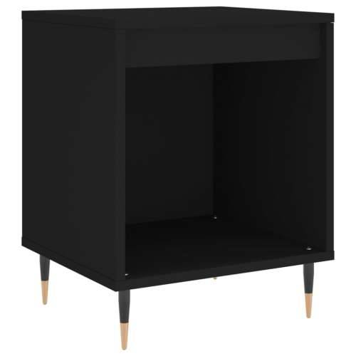 Noćni ormarić crni 40x35x50 cm od konstruiranog drva - Crna 1 Cijena