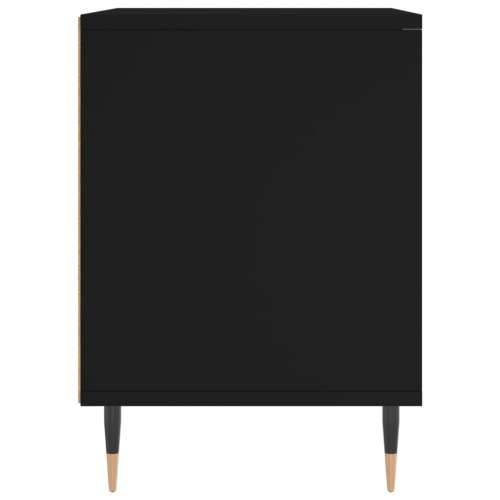 Noćni ormarić crni 40x35x50 cm od konstruiranog drva - Crna 1 Cijena