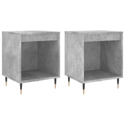 Noćni ormarići 2 kom boja betona 40x35x50 cm konstruirano drvo - Beton siva 2 Cijena
