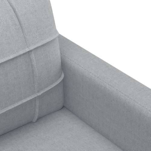 4-dijelni set sofa s jastucima svjetlosivi od tkanine - Svjetlosiva s jastučićima i tabureom Cijena