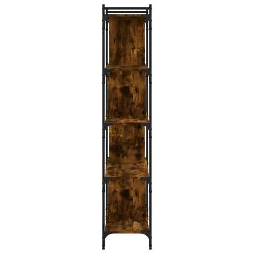 Regal za knjige s 5 razina boja hrasta 76 x 32 x 158 cm drveni - Dimljeni hrast 1 158 cm Cijena