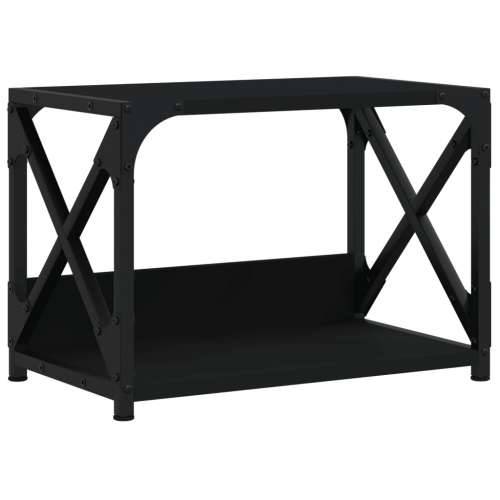 Stalak za pisač 2 razine crni 44x26x31,5 cm konstruirano drvo - Crna Cijena