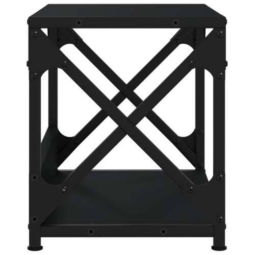 Stalak za pisač 2 razine crni 44x26x31,5 cm konstruirano drvo - Crna Cijena