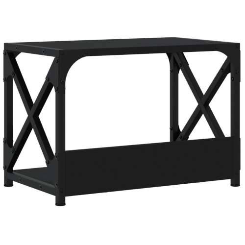 Stalak za pisač 2 razine crni 44x26x31,5 cm konstruirano drvo - Crna Cijena