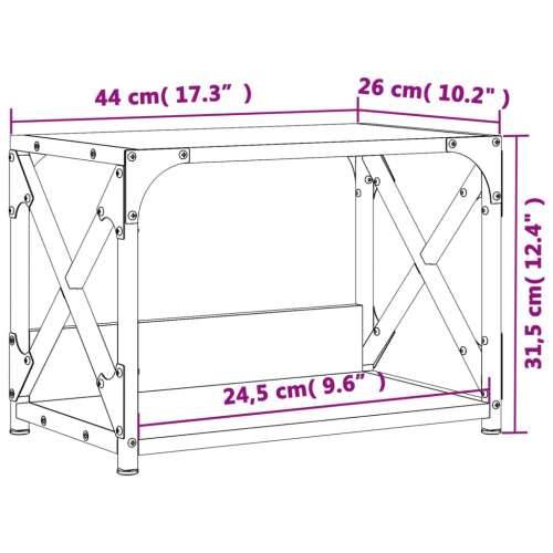 Stalak za pisač 2 razine crni 44x26x31,5 cm konstruirano drvo - Crna Cijena
