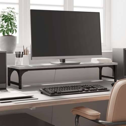 Stalak za monitor siva boja hrasta 85 x 23 x 15,5 cm drveni Cijena