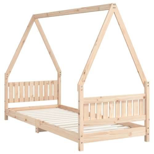 Okvir za dječji krevet 80 x 200 cm od masivne borovine - Prirodna 80 x 200 cm Cijena