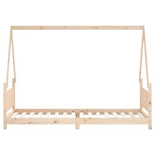 Okvir za dječji krevet 80 x 200 cm od masivne borovine - Prirodna 80 x 200 cm Cijena