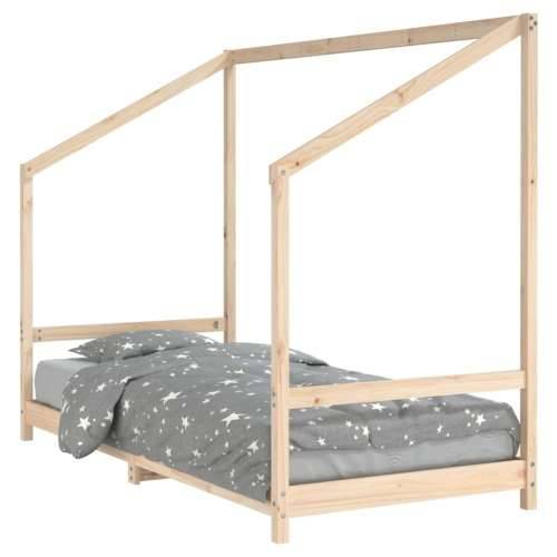 Okvir za dječji krevet 90 x 200 cm od masivne borovine - Prirodna 90 x 200 cm Cijena