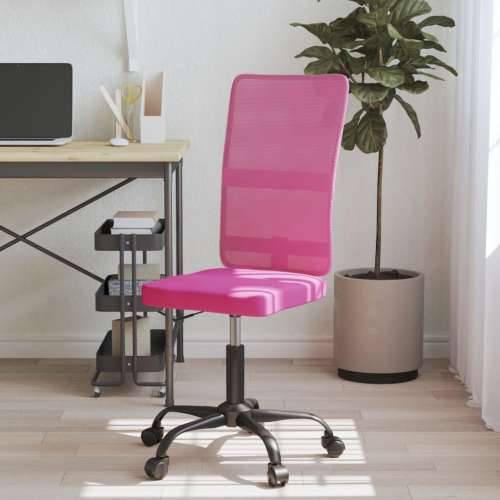 Uredska stolica podesive visine ružičasta od mrežaste tkanine Cijena