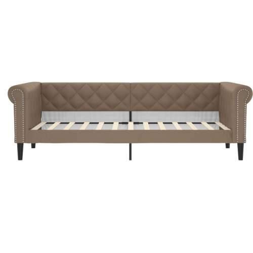 Dnevni krevet na razvlačenje cappuccino 90x200 cm umjetna koža - Boja cappuccina 90 x 200 cm s krevetom na izvlačenje Cijena