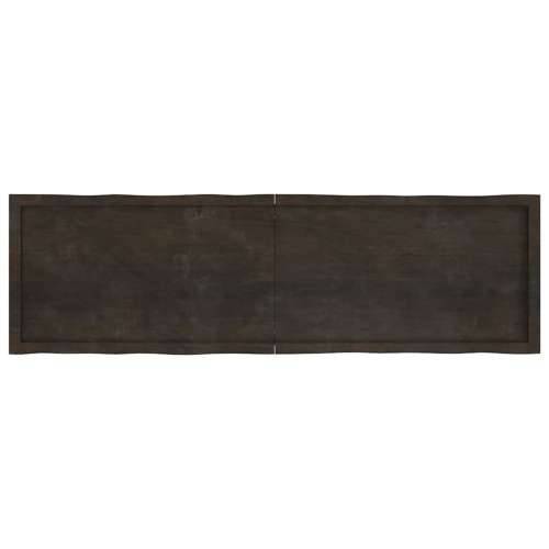Stolna ploča tamnosmeđa 180x50x(2-6) cm obrađena hrastovina - Tamno smeđa 180 x 50 x 6 cm 1 Cijena