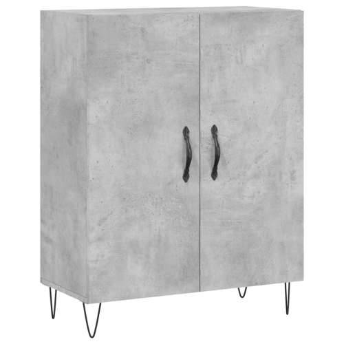 Visoka komoda siva betona 69,5x34x180 cm od konstruiranog drva - Beton siva 1 2 vrata Cijena