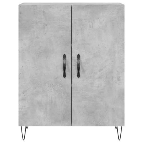 Visoka komoda siva betona 69,5x34x180 cm od konstruiranog drva - Beton siva 1 2 vrata Cijena