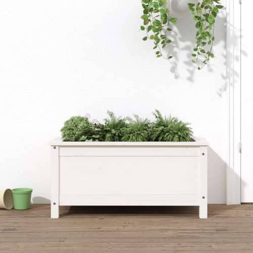 Vrtna sadilica bijela 82,5 x 40 x 39 cm od masivne borovine - Bijela boja bora 82.5 x 40 x 39 cm 1 Cijena