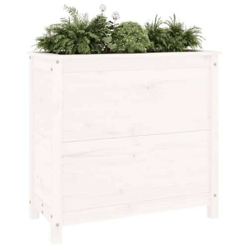 Vrtna sadilica bijela 82,5 x 40 x 78 cm od masivne borovine - Bijela boja bora 82.5 x 40 x 78 cm 1 Cijena