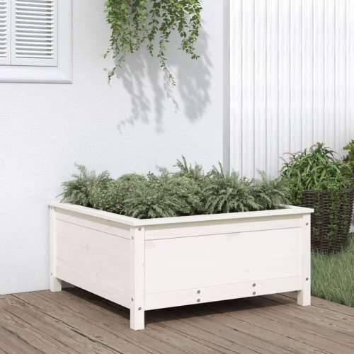 Vrtna sadilica bijela 82,5 x 82,5 x 39 cm od masivne borovine - Bijela boja bora 82.5 x 82.5 x 39 cm 1 Cijena
