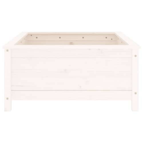Vrtna sadilica bijela 82,5 x 82,5 x 39 cm od masivne borovine - Bijela boja bora 82.5 x 82.5 x 39 cm 1 Cijena